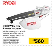 Ryobi 3000W Electric Blower Vacuum
