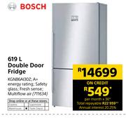 Bosch 619Ltr Double Door Fridge KGN86A130Z