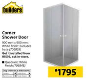 Builders Corner Shower Door 900mm x 900mm