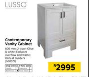 Lusso Contemporary Vanity Cabinet 600mm