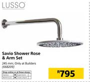 Lusso Savio Shower Rose & Arm Set 245mm
