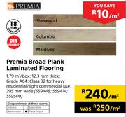 Premia Broad Plank Laminated Flooring-Per Sqm