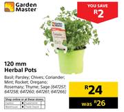 Garden Master 120mm Herbal Pots-Each