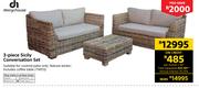 Design House 3 Piece Sicily Conversation Set