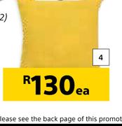 Design House Scatter Cushions Plain Gold 500mm x 500mm-Each