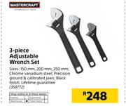 Mastercraft 3-Piece Adjustable Wrench Set