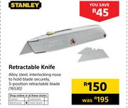  Stanley Retractable Knife