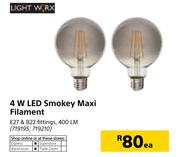 Light Work 4W LED Smokey Maxi Filament-Each