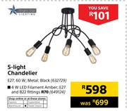 Bright Star 4W LED Filament Amber; E27 & B22 Fittings