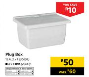 Plug Box 15A 2 x 4