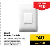 Ysalis 1 Lever Switch 4 x 2 