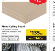 Gyproc Rhino Ceiling Board-6.4mm x 1200mm x 3000mm Each