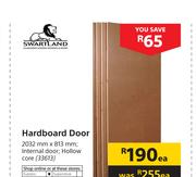 Solid Doors Hardboard Door-2032mm x 813mm Each