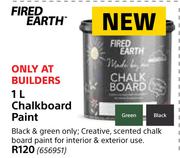 Fired Earth 1Ltr Chalkboard Paint