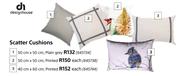 Design House Scatter Cushions 40cm x 60cm Printed-Each