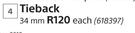 Tieback 34mm-Each