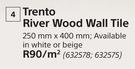 Trento River Wood Tile-Per Sqm
