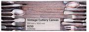Vintage Cutlery Canvas (350mm x 1650mm)