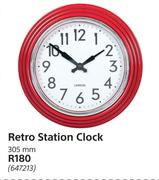 Retro Station Clock 305mm