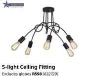 Bright Star 5-Light Ceiling Fitting
