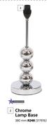 Bright Star Chrome Lamp Base-380mm