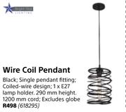 Bright Wire Coil Pendant