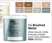 fired earth brushed metal paint