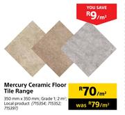Mercury Ceramic Floor Tile Range-350mm x 3500mm Per Sqm