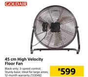 Goldair 45cm High Velocity Floor Fan