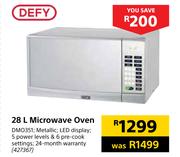 Defy 28Ltr Microwave Oven DMO351
