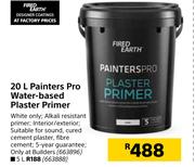 Fired Earth 20Ltr Painters Pro Water Based Plaster Primer