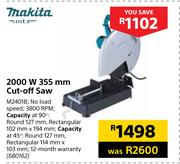 Makita 2000W 355mm Cut Off Saw M2401B