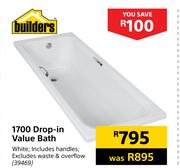 Builders 1700 Drop In Value Bath