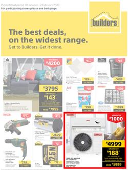 Builders Gauteng : The Best Deals On The Widest Range (30 Jan - 2 Feb 2020) (Valid At Selected Stores Only), page 1