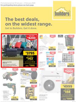 Builders Gauteng : The Best Deals On The Widest Range (30 Jan - 2 Feb 2020) (Valid At Selected Stores Only), page 1