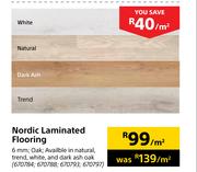 Nordic Laminated Flooring 6mm-Per Sqm