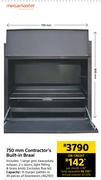 Megamaster 750mm Contractor's Built In Braai