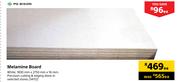 PG Bison Melamine Board White 1830mm X 2750mm X 16mm-Each