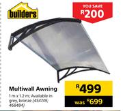 Builders Multiwall Awning 1m X 1.2m