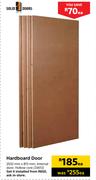 Solid Doors Hardboard Door 2032mm X 813mm-Each