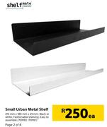 Shelfmate Small Urban Metal Shelf-415mm x 180mm x 24mm Each