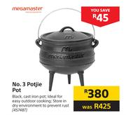 Mega Master No 3 Potjie Pot