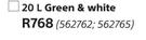 Duram 20Ltr Weather Roof Green & White