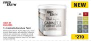 Fired Earth 1Ltr Cabinet & Furnure Paint