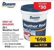 Duram 20Ltr Weather Roof
