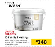 Fired Earth 10Ltr Walls & Ceilings