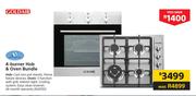 Goldair 4 Burner Hob & Oven Bundle
