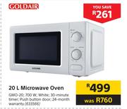 Goldair 20Ltr Microwave Oven White GMO-20