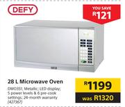Defy 28Ltr Microwave Oven Metallic DM0351