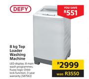 Defy 8kg Top Loafer Washing Machine